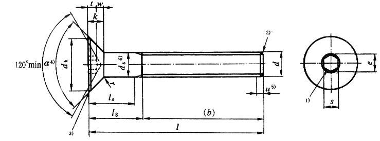 國標(biāo)號gb/70.3-2000內(nèi)六角沉頭螺絲，